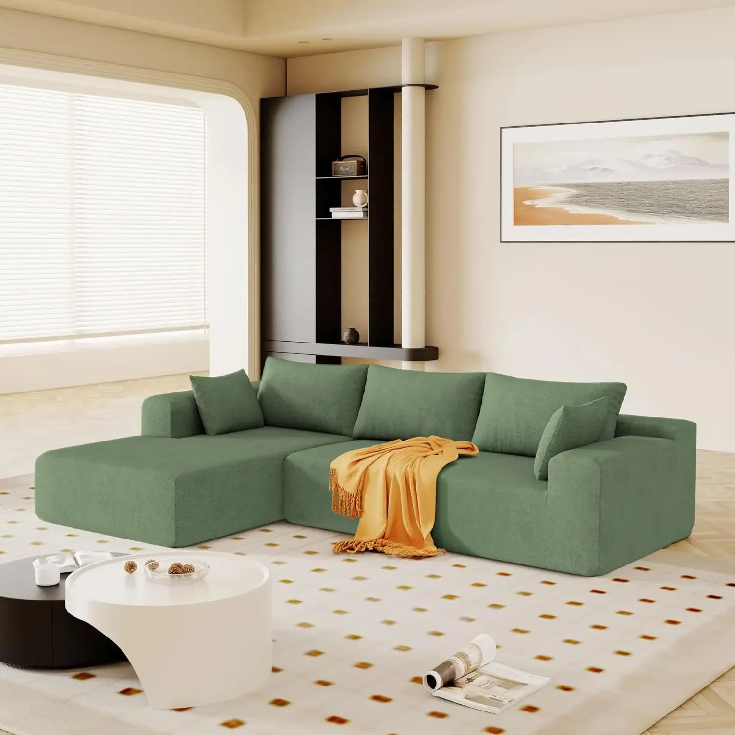 Luxury Compression Sofa Modular Design  Living Room Sofa Set Home Furniture Sectional Modern Vacuum Pack Microfiber Fabric Couch