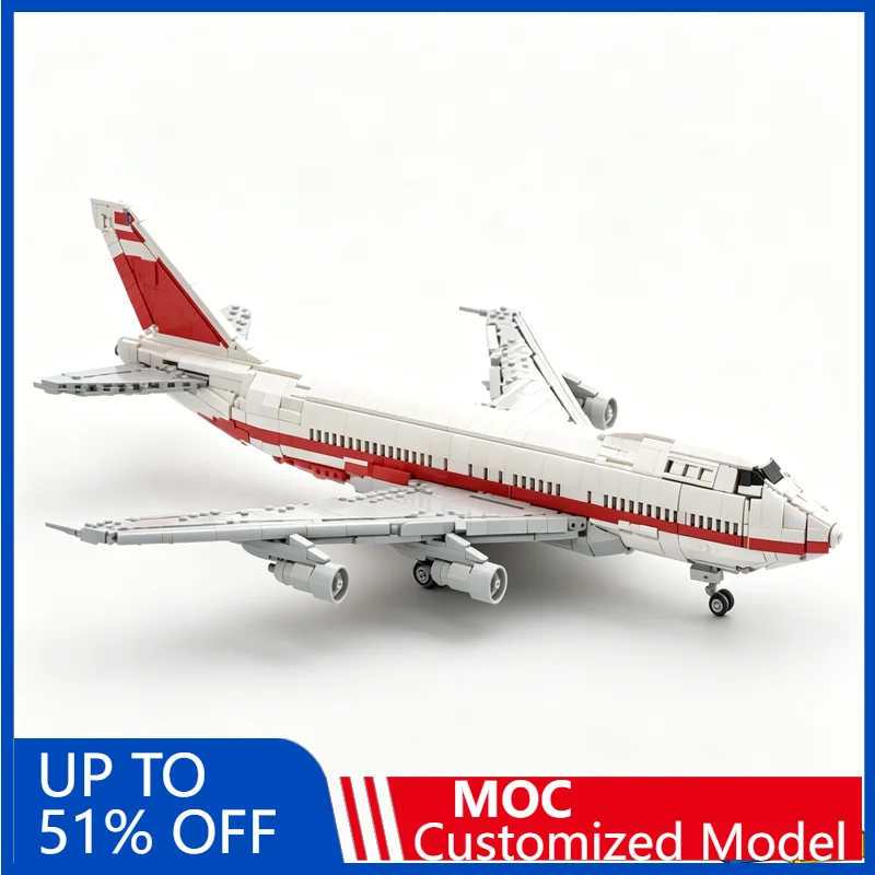 

NEW 2742PCS Twa Boeing 747-100 Airplane Model Building Blocks Diy Educational Assembly Toy Aircraft Display Collection Xmas Gift