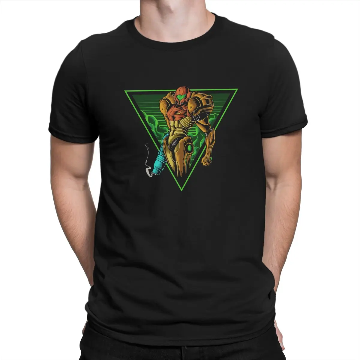 Metroid Dread Classic Men's T Shirts Metroid Prime Game Fashion Tees Short Sleeve O Neck T-Shirt Birthday Present Clothing