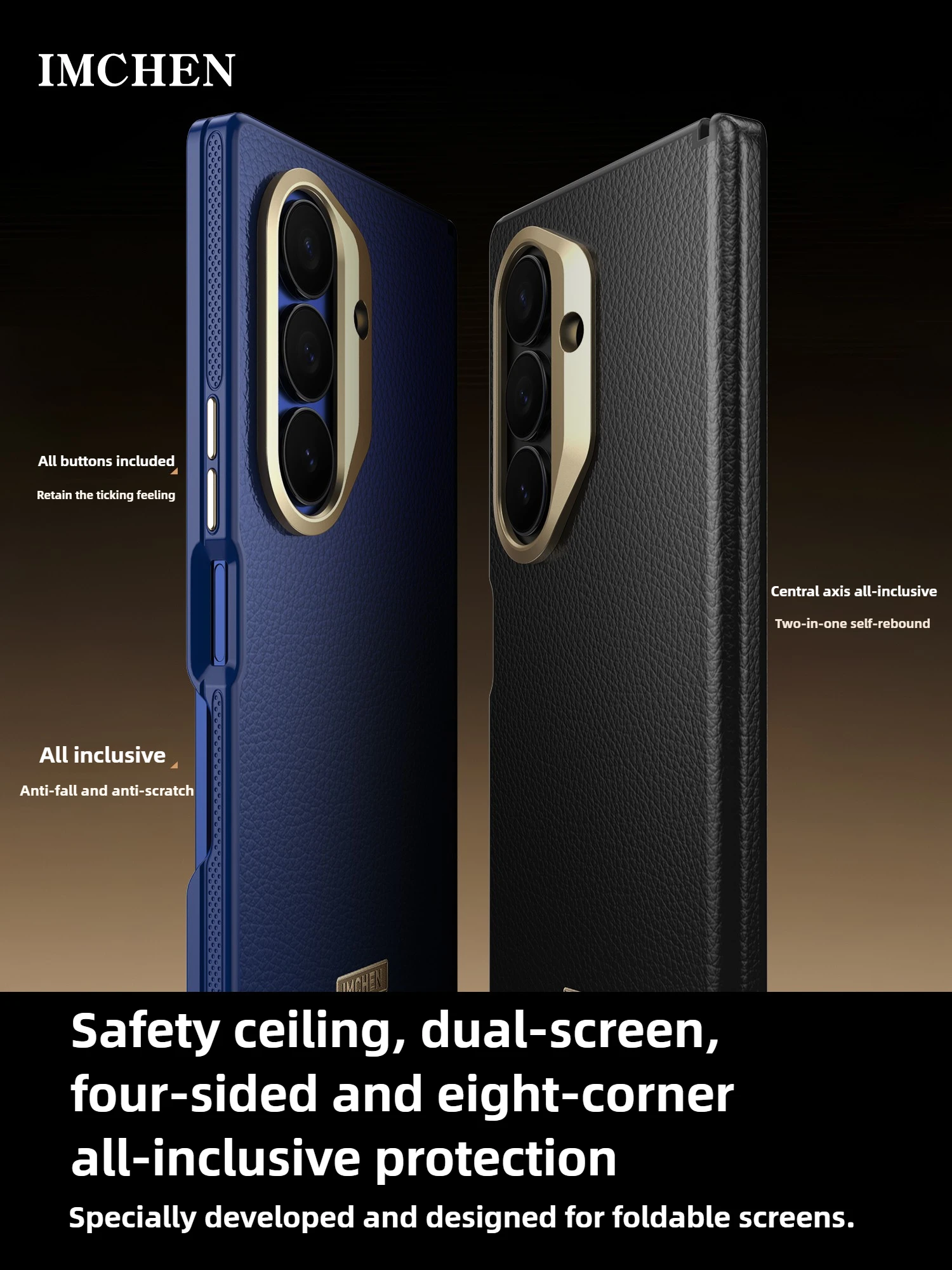 

【Защита двойной рамки коробчатого типа】для Samsung Z Fold 7, чехол с центральной осью и защитой от падения с магнитным чехлом для Samsung Z Fold 6 5