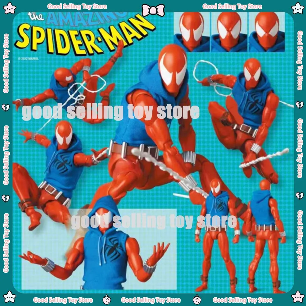 Figurine d'action Spider-Man planchers let, version comique, jouets d'anime, SpidSuffolk, Mafex 186, jouets modèles, cadeau, nouveau, Ct