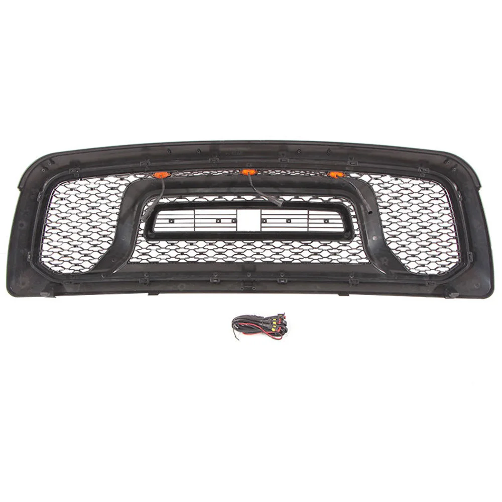 For Dodge RAM 1500 2009-2013 Radiator Trims Cover Racing Grill Grills Hood Mesh Front Grille Upper Bumper Grilles Modified