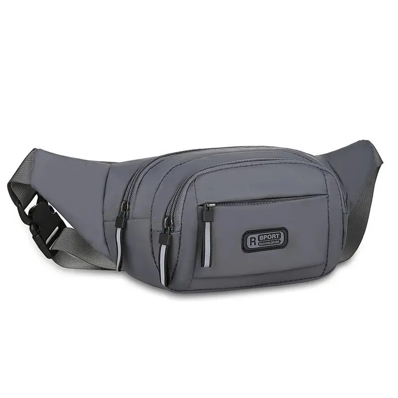 New Pure Canvas Fit Waistpack Mobile Waistpack Men's Sports Outdoor Leisure Running Anti Theft Ultra Thin Invisible