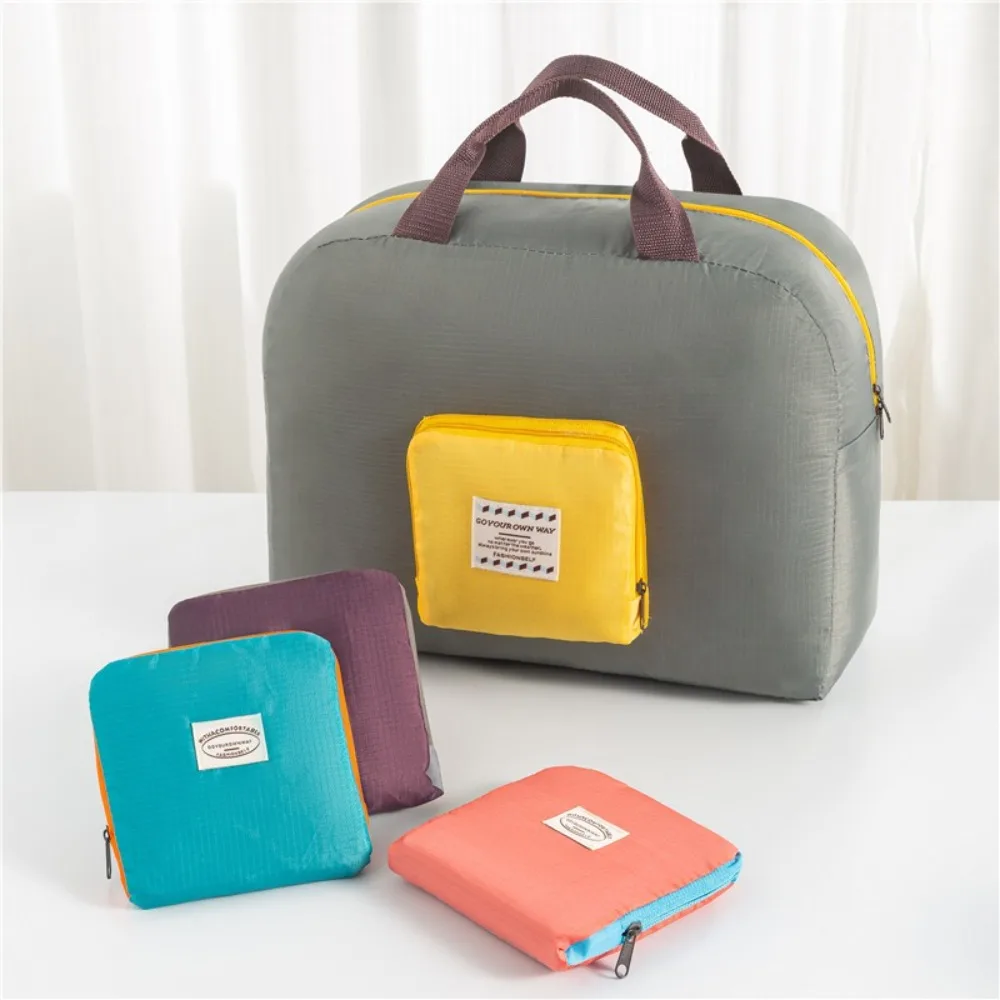 

Lightweight Foldable Travel Storage Bag Large Capacity Oxford Travel Luggage Bag Clothes Pouch Handbag Trip Duffel Bag Women