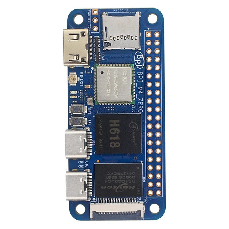 For Banana Pi BPI-M4 Zero Motherboard Allwinner H618 Linux Programming Learning ARM Cortexx-A53 Processor 2.4G/5G WIFI