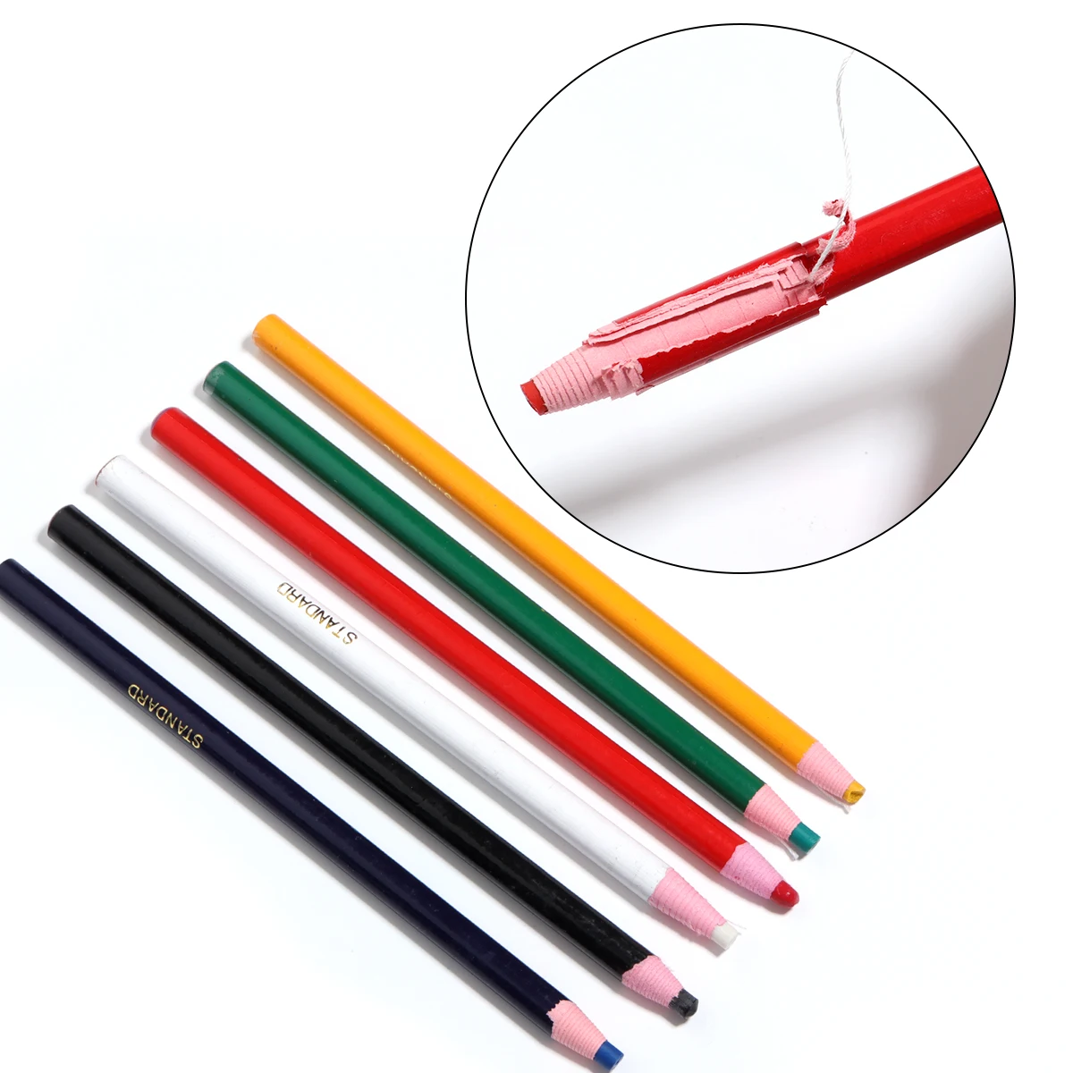 6pcs/lot Multicolor Fabric Clo - Tailor Chalk Marker 评论和价格