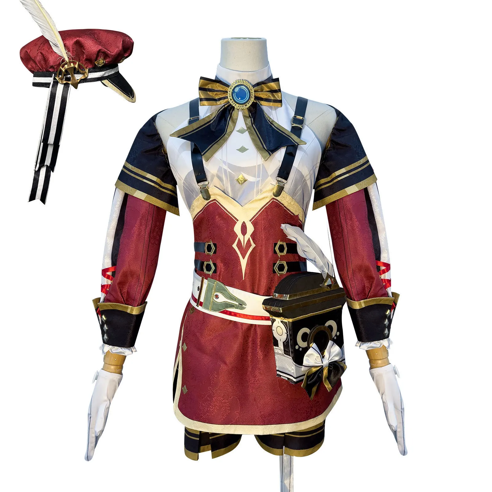

Game Genshin Impact Cosplay Costume Set Charlotte Cosplay Costumes Two-dimensional Costumes