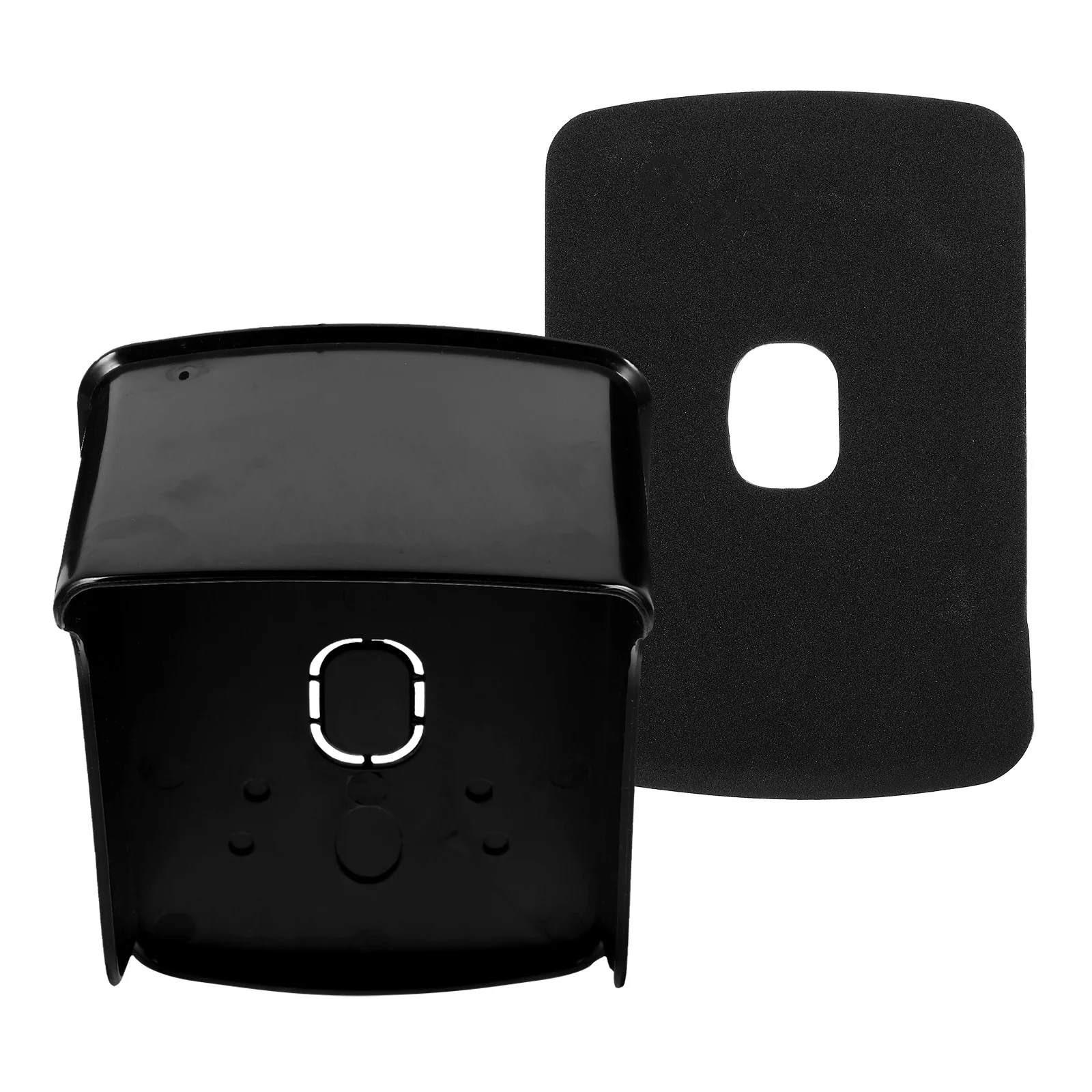 

1pc Doorbell Rain Cover Thickened Waterproof Dust-Proof Plastic Shell For Access Control Machine Outdoor Indoor Use