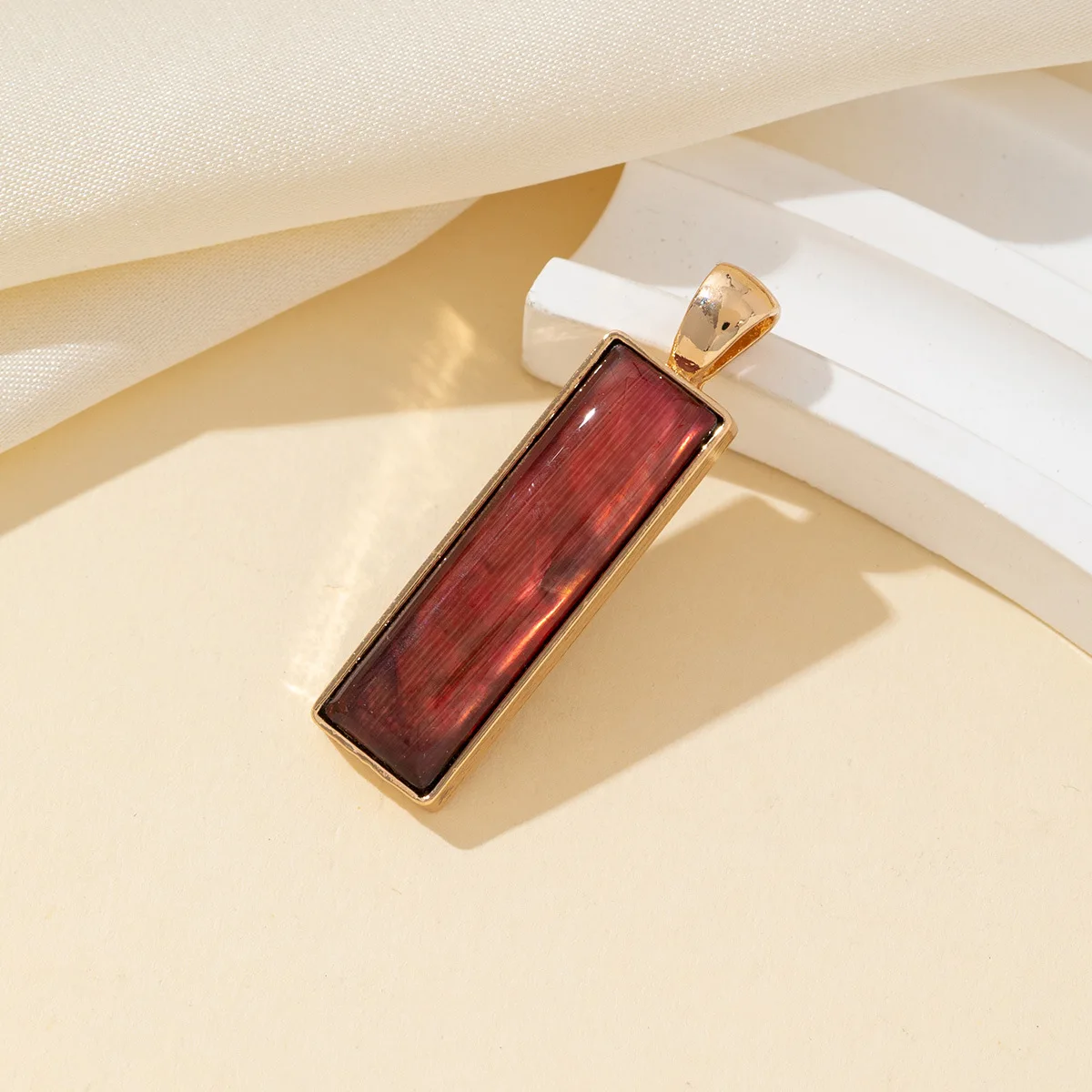 2pcs Rectangular shell e-commerce is a high-end niche DIY ins Jewelry accessories