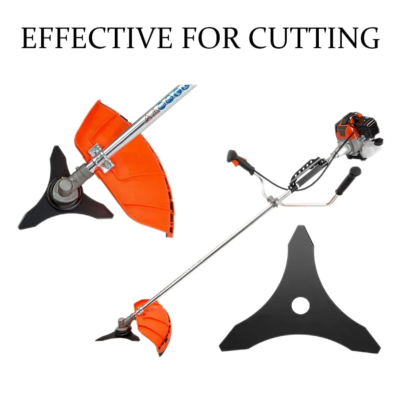 3 Teeth Brush Cutter Blade Grass Trimmer Blade Brush Cutter Cutting Disc Garden Tool Accessories Lawn Mower Triangular Saw Blade
