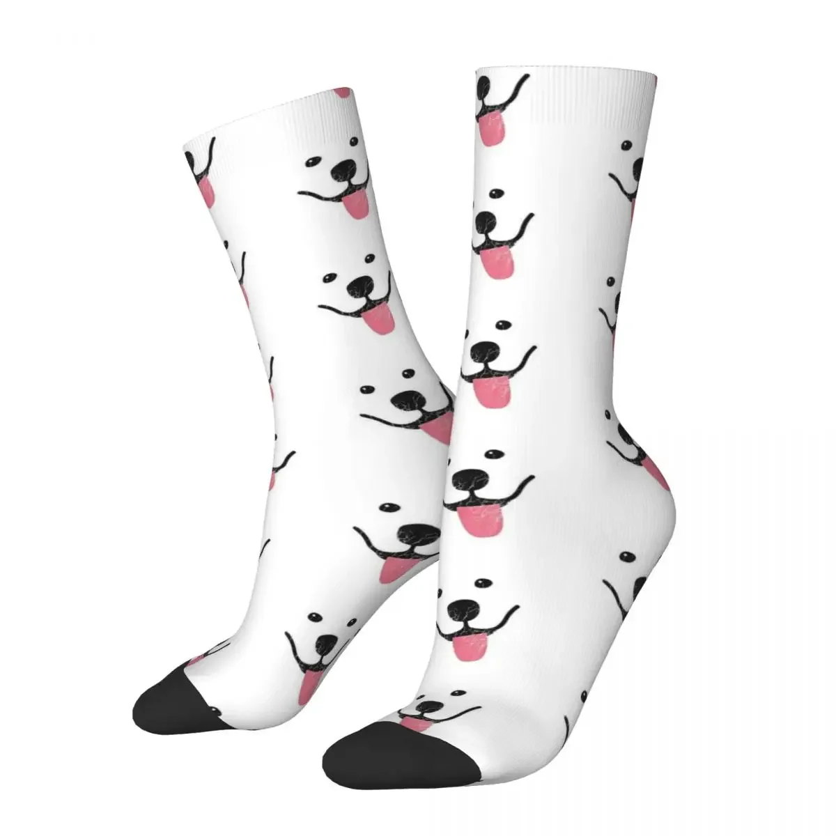 Funny Samoyed Socks Harajuku High Quality Stockings All Season Long Socks Accessories for Man's Woman's Gifts