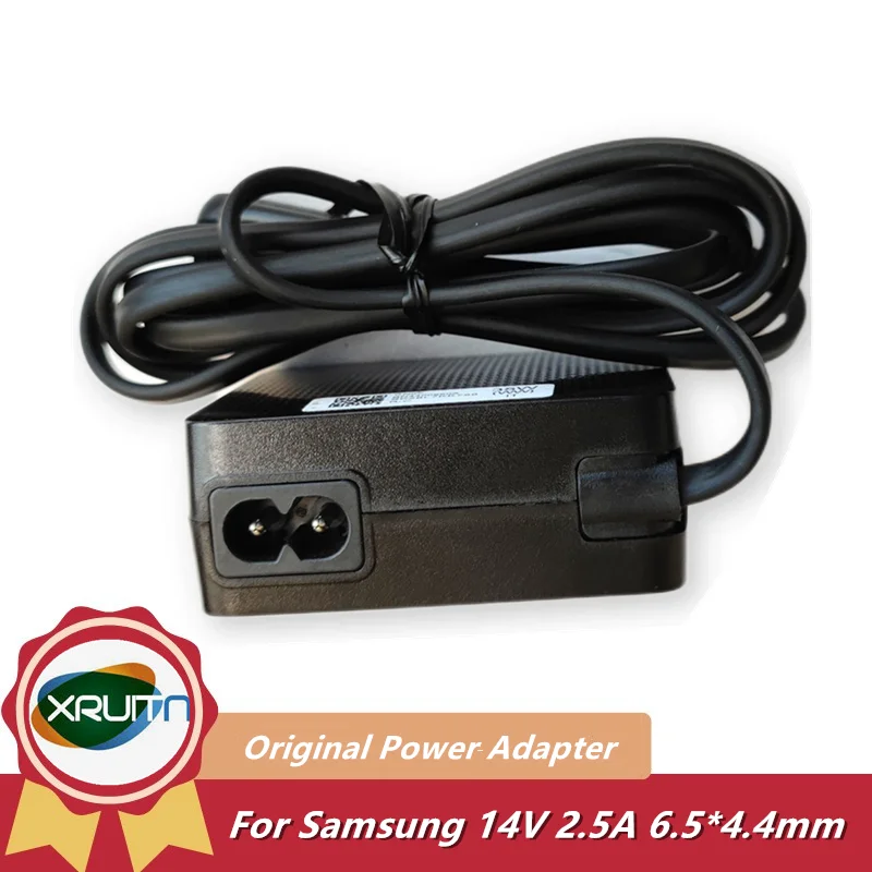 Genuine A3514_FPN  A3514_DSM 14V 2.5A 35W 6.5x4.4mm AC DC Adapter For Samsung LCD MONITOR SA300 S24C570JL Power Supply Charger