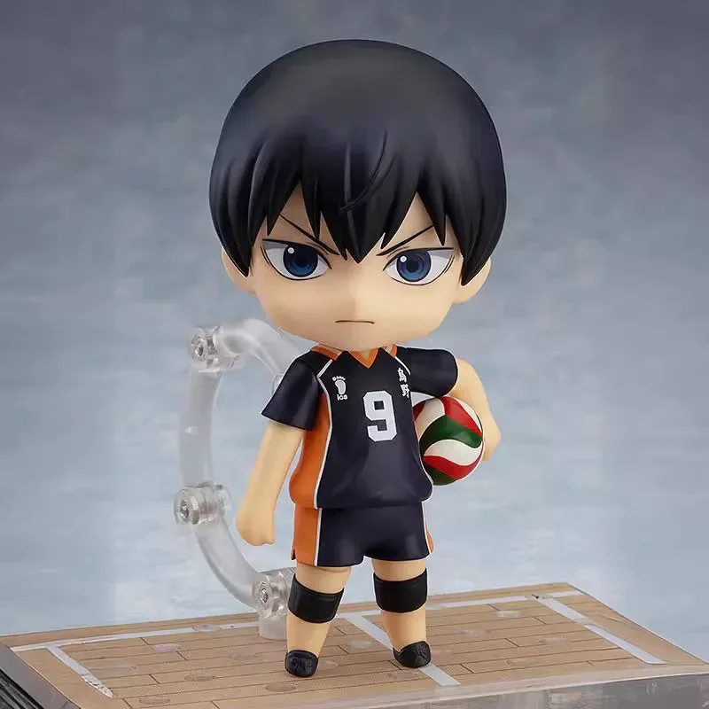 Novo 10cm anime haikyuu tobio kageyama q versão conjunta substituível figuras de ação pvc modelo estátua mesa decoração boneca brinquedo presentes