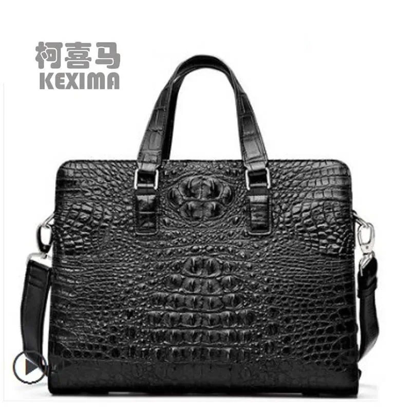 Cestbeau new arrival crocodile men bag new single-shoulder briefcase strap  leisure men crocodile bag business