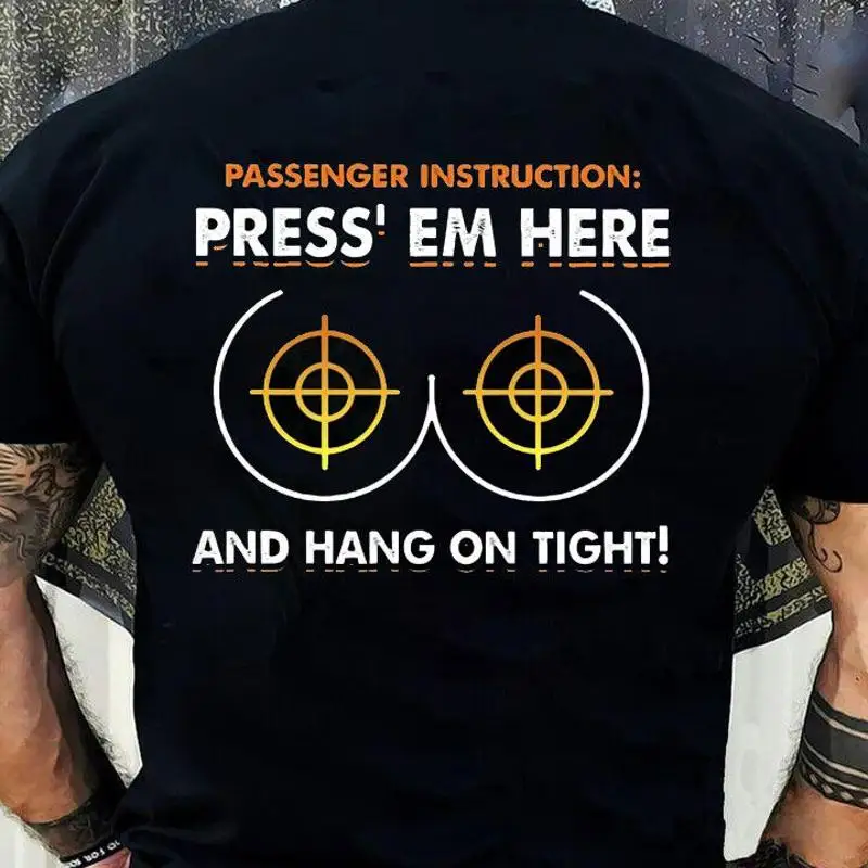 Biker Passenger Instruction Press' Em Here Shirt, Funny Biker Shirt, Biker Lo...