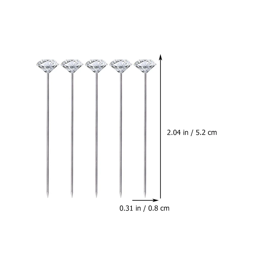 

200pcs Stainless Steel Sewing Head Pin Wedding Corsage Bouquet Diy Jewelry Cross-Stitch Embroidery Dressmaking Sewing Supplies