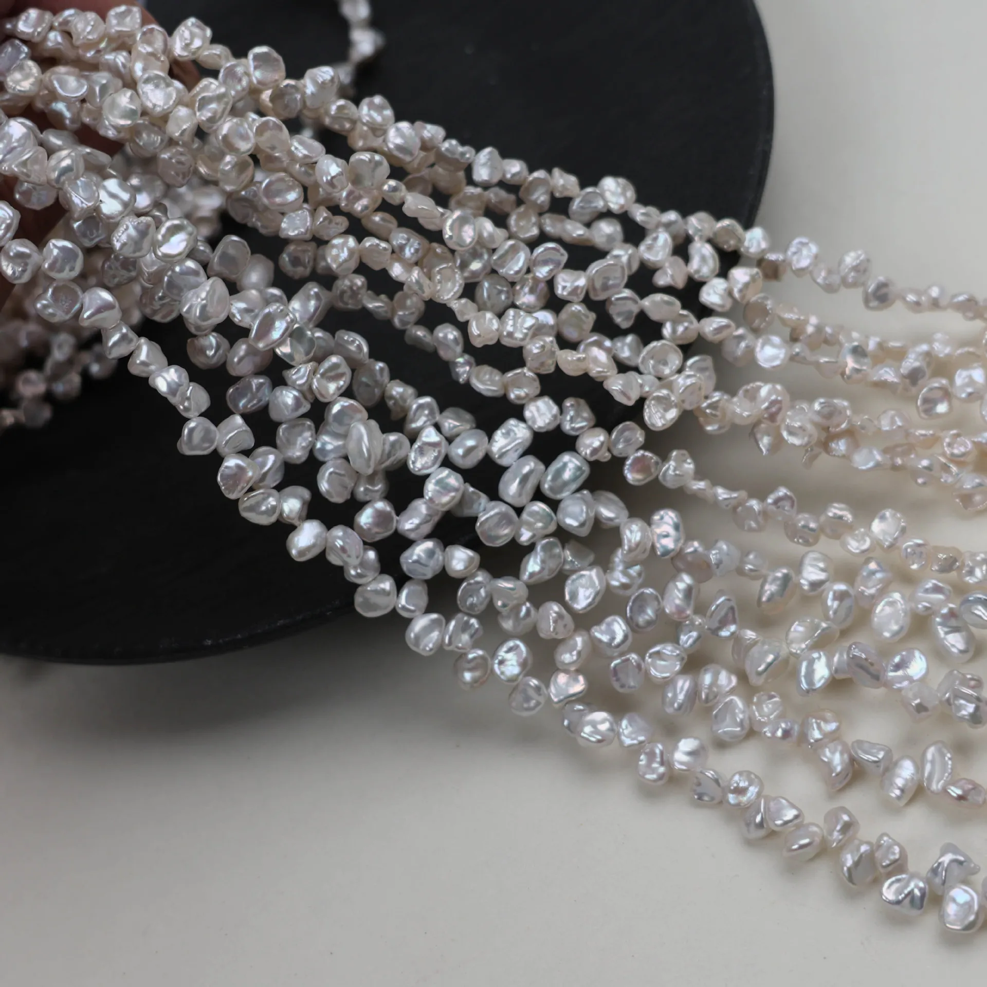 

New Top Quality 5-6 Irregular Small Petals Baroque Natural Freshwater Pearl DIY Necklace Bracelet Material