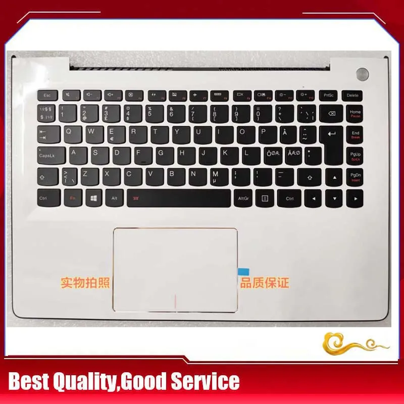 

YUEBEISHENG New/org for Lenovo U31 U31-70 500S-13ISK 300S-13ISK 500S-13 palmrest EUR Keyboard Upper cover Touchpad,5CB0J30927