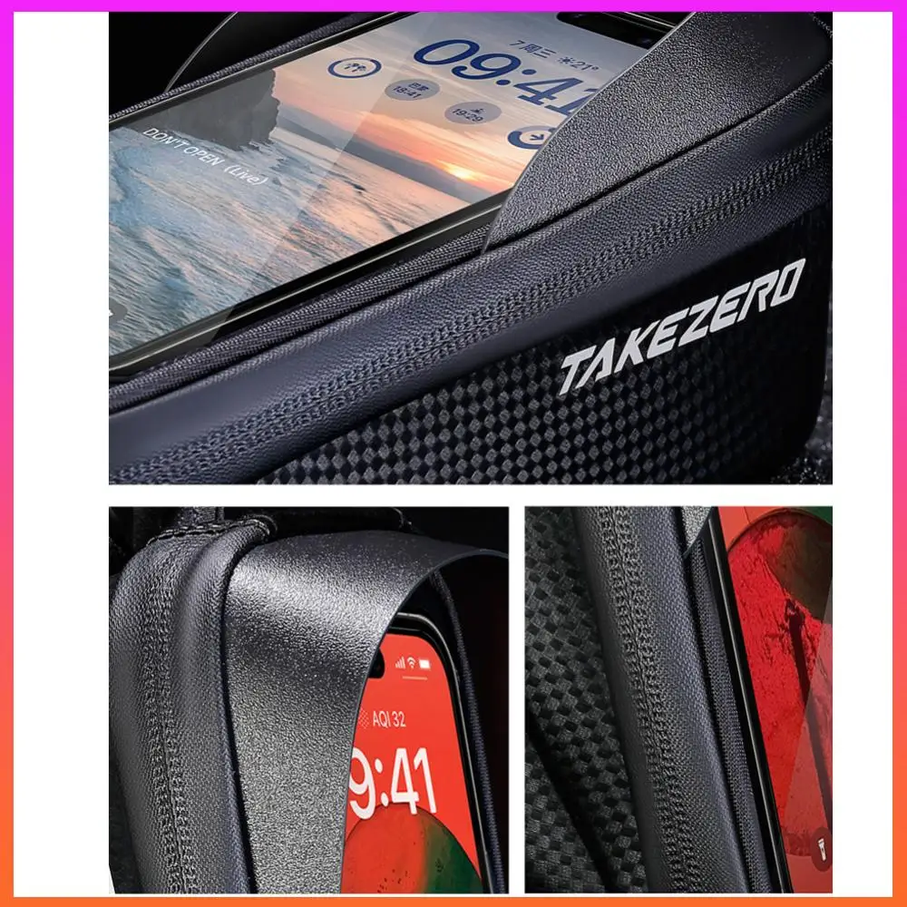 

Touch Screen Bike Pannier Bag Light Barrier Waterproof Upper Tube Pannier Storage Pouch Hard Shell Case Cycling Accessories