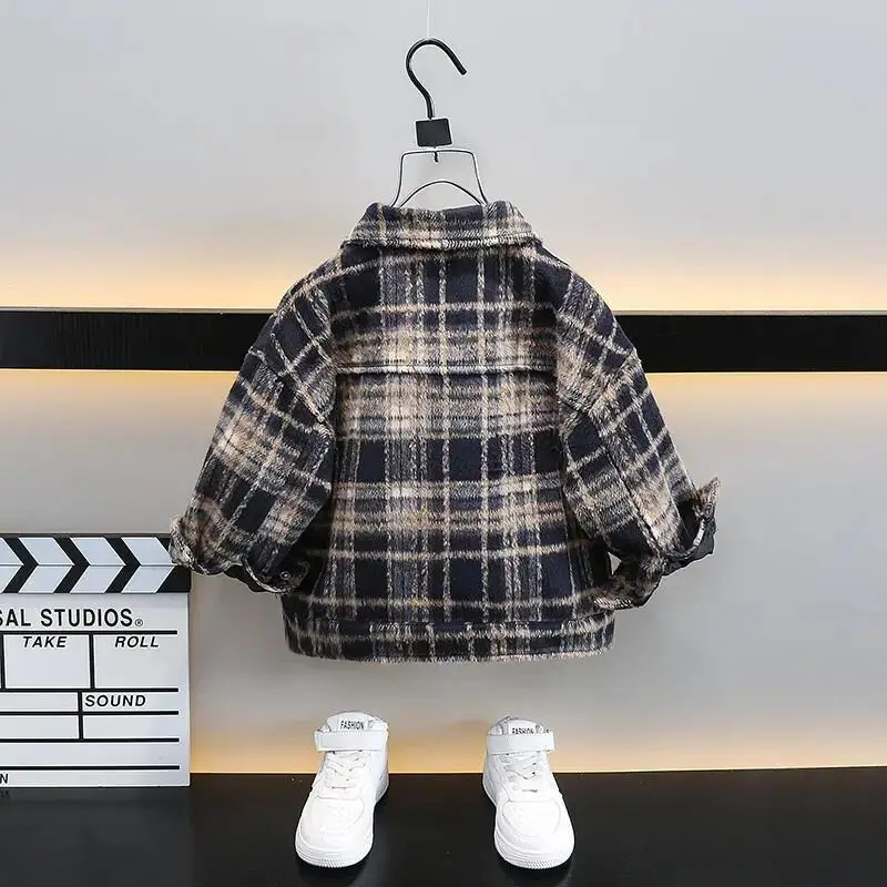 oys' Coat Spring and Autumn Children's Jacket 2024 New Western Style Boys Handsome Spring Jacket Boys Trendy Top