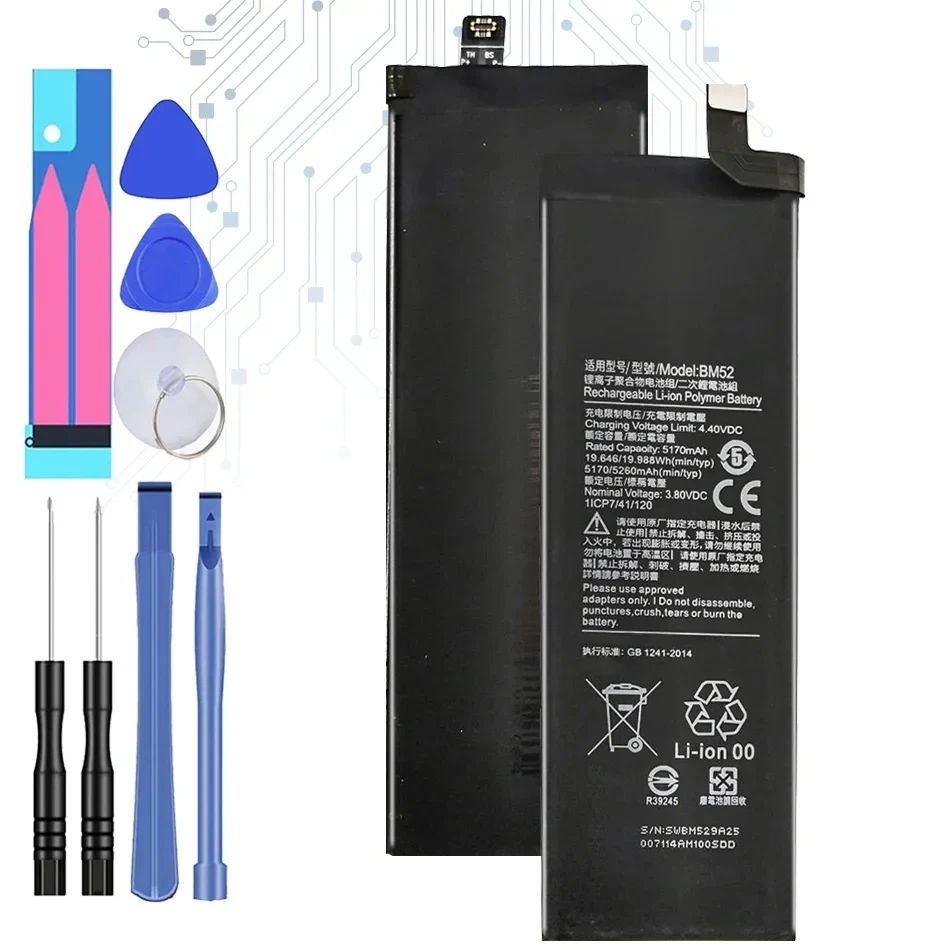 BM52 5260Mah Battery For Xiaomi Mi Note 10 Lite/Pro 10Lite 10Pro CC9 Pro Batteria