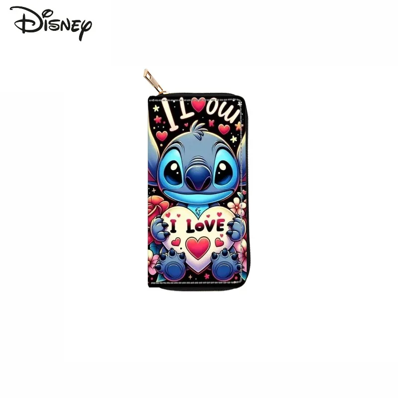 Stitch 2025 New Women's Long Wallet Fashionable and High-quality Women's Multi Card Bag Storage Cartoon Versatile Zero Wallet