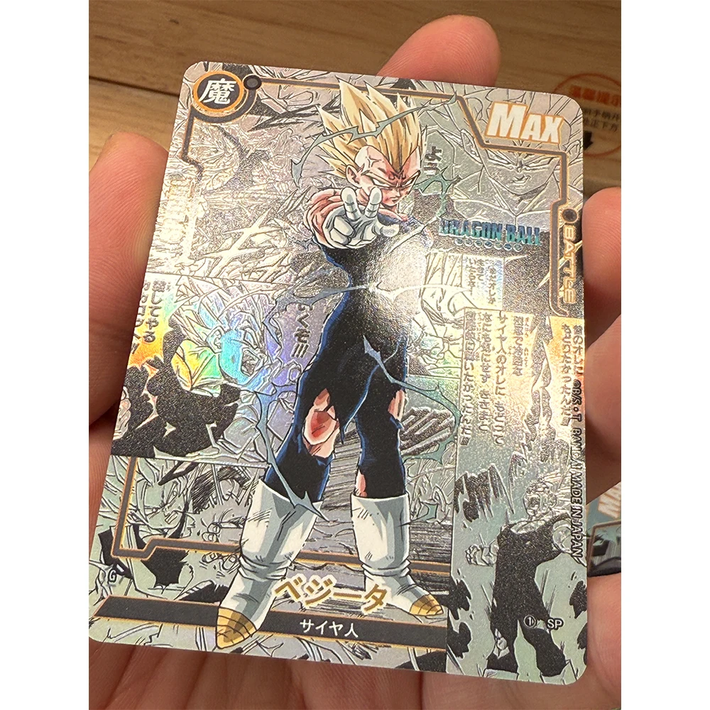 شخصيات أنيمي دراغون بول سوبر بولما خلية DIY محلية الصنع البرنز الملمس لعبة اللعب جمع بطاقة عيد الميلاد هدية عيد ميلاد #6