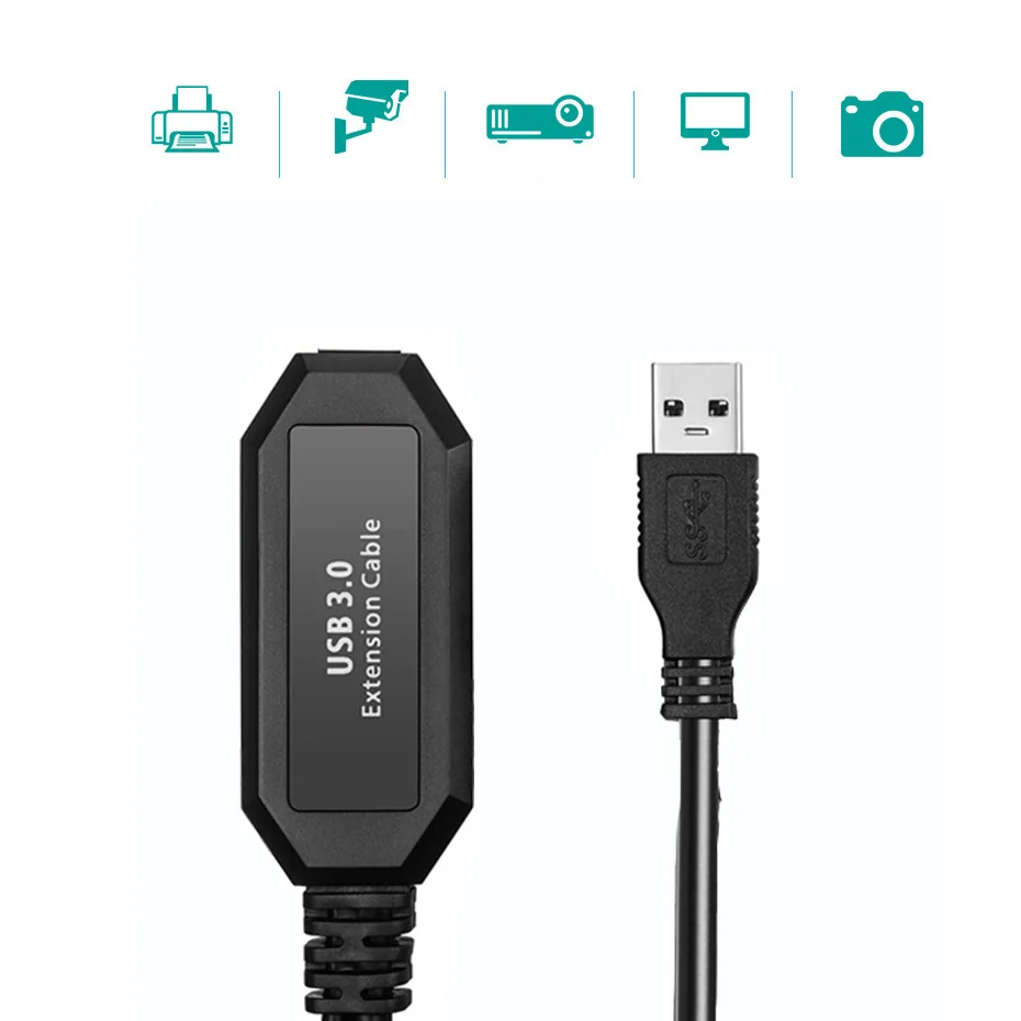 Cavo di prolunga per ripetore attivo USB 2.0 da maschio a