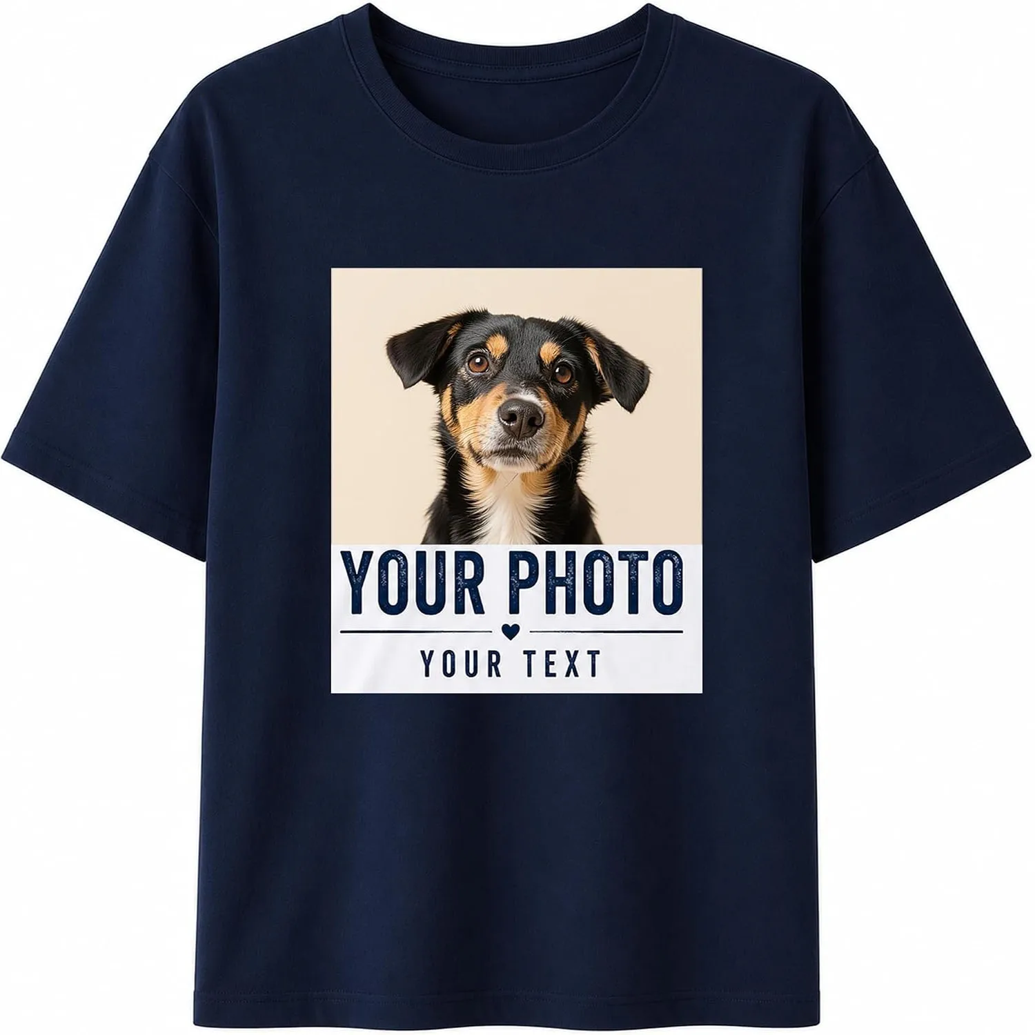 Custom T-Shirt, Add Photo, Logo or Text, Front or Front and Back