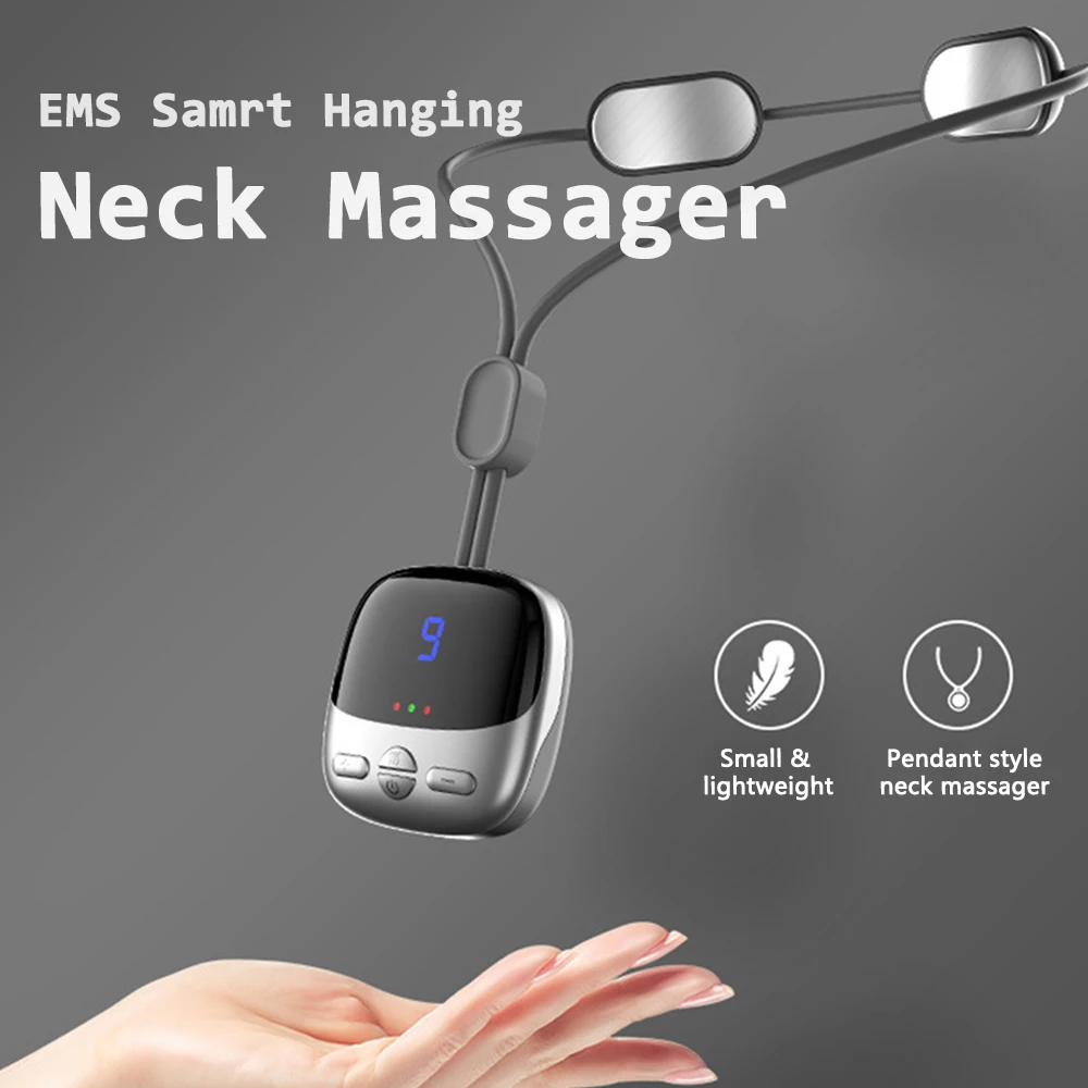 Smart Electric Neck Massager EMS Cervical Spine Massager Portable Neck Massager Pain Relief Muscle Relax Massage Machine