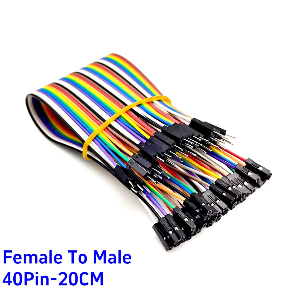 40Pin Jumper Wire Dupont Line 20cm Male To Male+Female To Male + Female To Female Dupont Cable, for Arduino DIY Electronics Kit