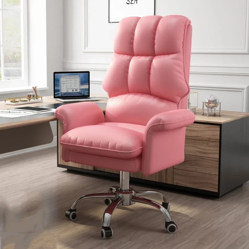 

Leather Ergonomic Office Chairs Salon Swivel Bedroom Computer Recliner Gaming Accent Silla Para Escritorio Modern Furniture