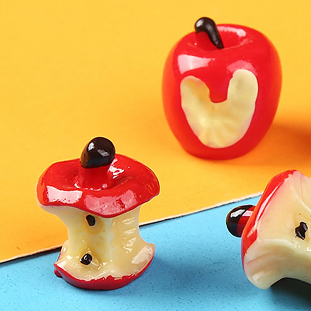 

10 Pcs Apple Accessories Emulational Fruit Toys Fake Mini Apples Food Simulated Simulation Miniature Artificial Model Fruits