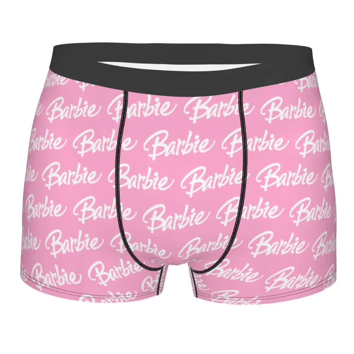 Moda personalizada Barbie Boxers dos homens, shorts, calcinha, cuecas, cuecas respiráveis, roupa interior