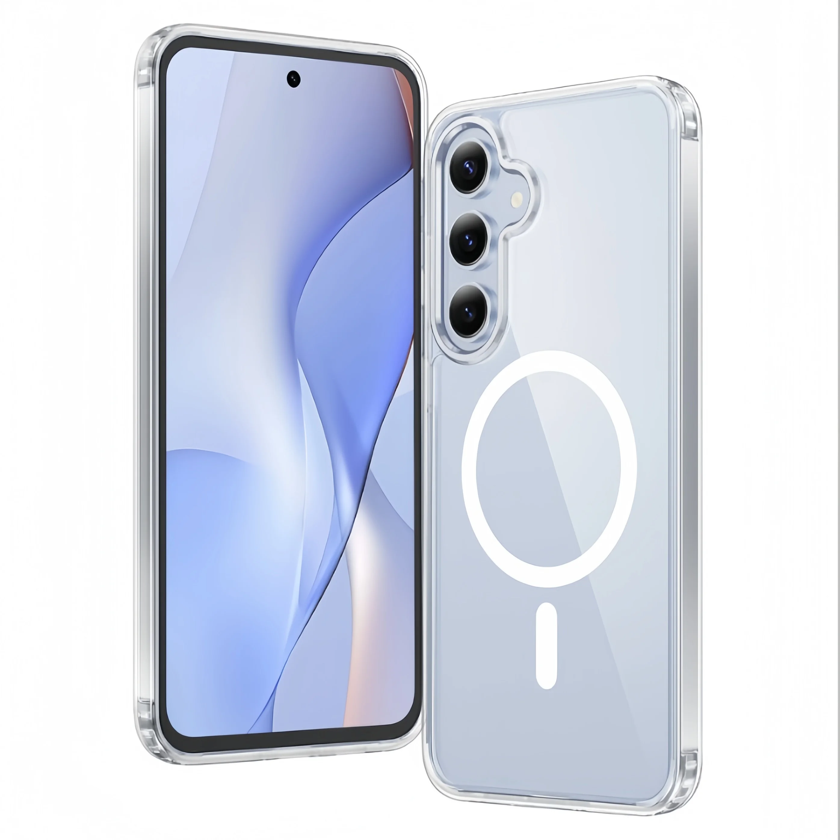 Transparente TPU-Handyhülle mit Magnetischem Stoßschutz für Samsung Galaxy A57 A37 A17 A56 A55 A35 A15 A54 A16 – Detail 1