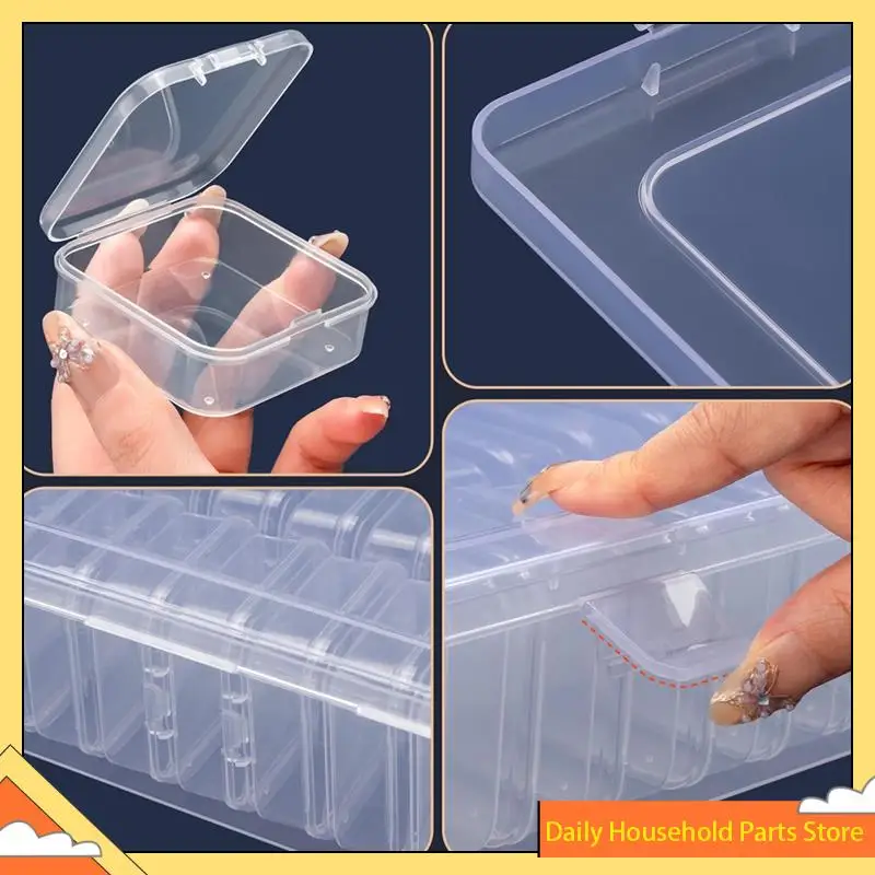 Perlen-Organizer-Box, eine große transparente Box mit 30 kleinen durchsichtigen Kunststoff-Aufbewahrungsbehältern, tragbare Bastel-Aufbewahrungsbox. HEISS!