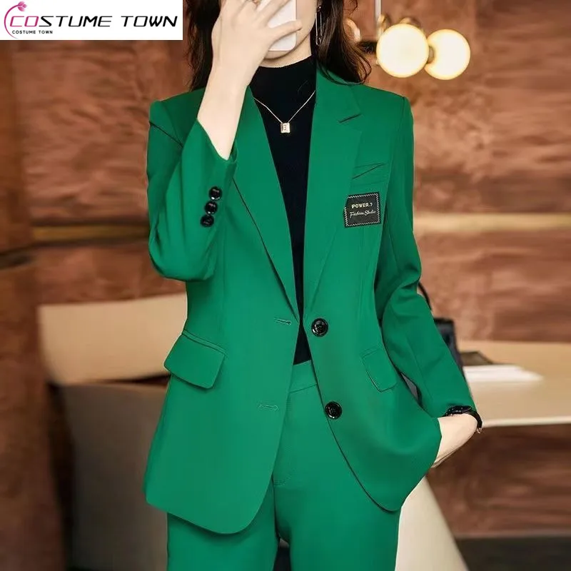 Professional Women's Suit Spring and Autumn 2023 New Korean Version Fashion Temperament High Sense Elegant Women's Two-piece Set