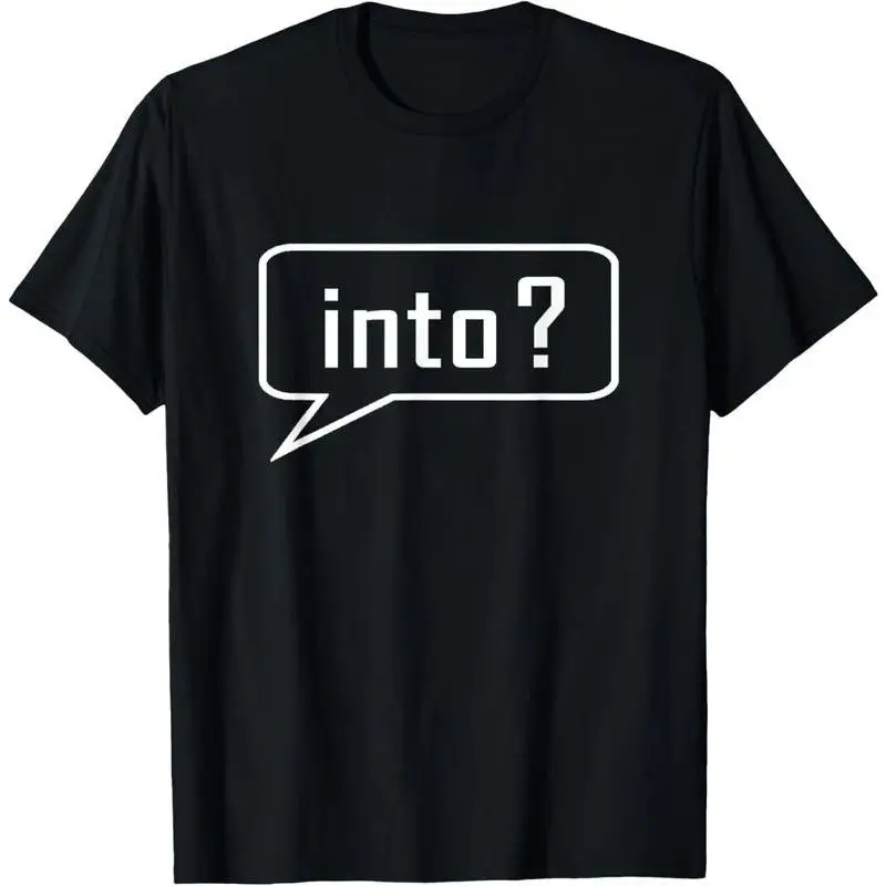 

Funny Programmer T-shirt for Men Women, Casual Cotton Pixel Art 'into' Graphic Tee, Unique Coder Gaming Enthusiast Gift