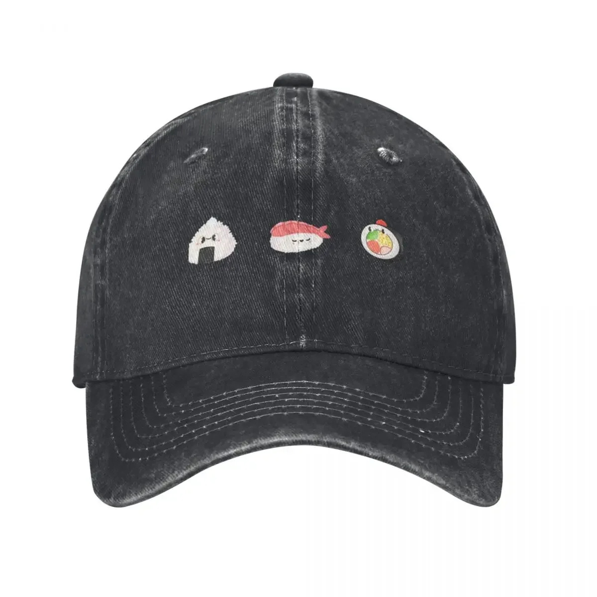 

Happy kawaii sushi pattern sticker pack sushi set Baseball Cap Rave Designer Hat Women's Beach Outlet Men's