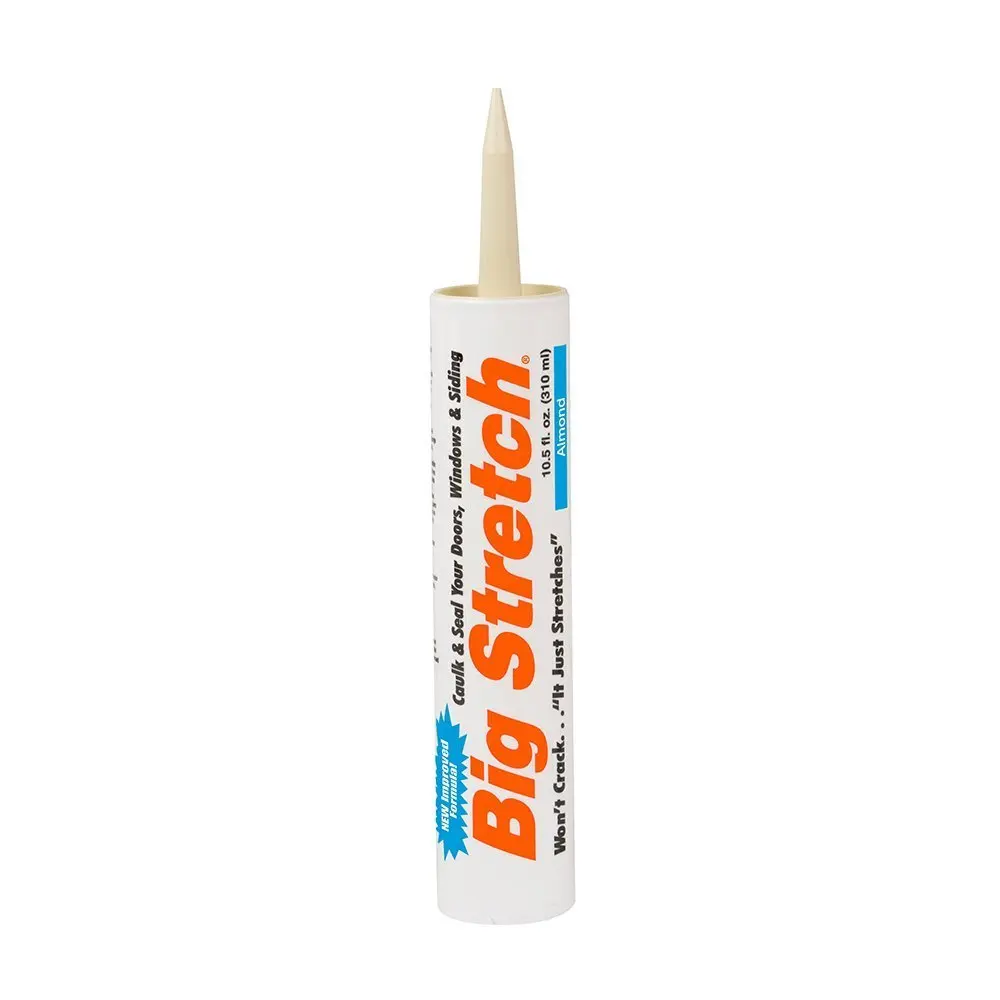 

10.5oz High Performance Acrylic Latex Caulking Sealant, Almond, Water Resistant, 10.5 oz Cartridge