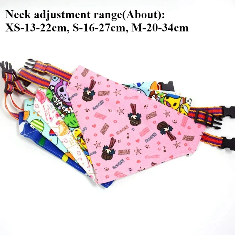 Cute Pet Dog Cat Scarf Collars Adjustable Puppy Triangular Bandana Bandage Dog Cat Tie Collar Neckerchief Necklace 1pc