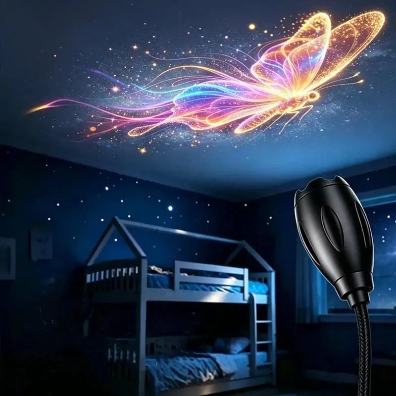 【CCA】Mini Galaxy Star Projector Two In One Night Light Home Background Atmosphere Light Bedroom Car Decoration Children's Gift