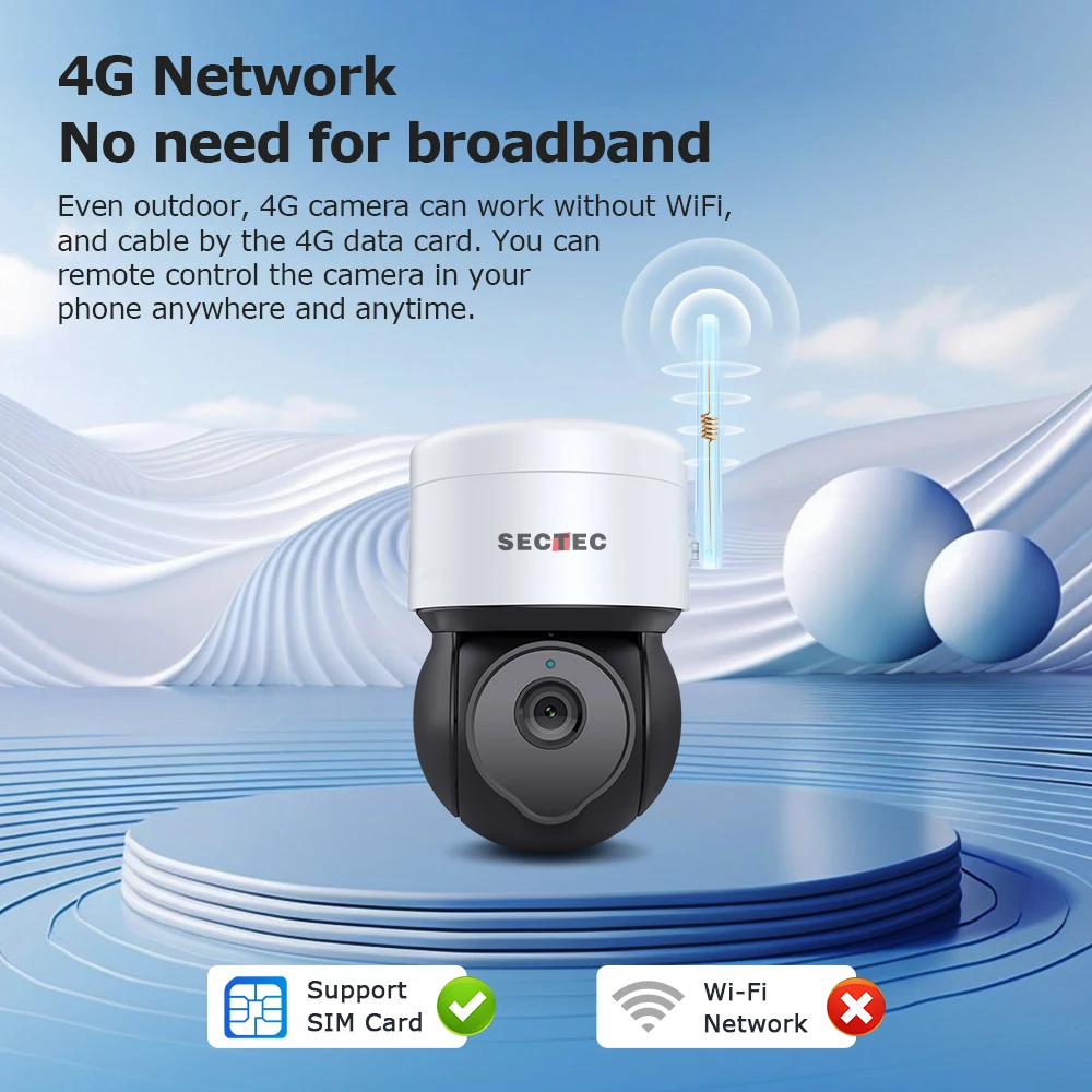 SECTEC 3MP Tuya كاميرا متحركة  - مراجعة Home Yard Security Cameras وسعره