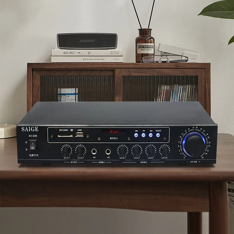 100 واط * 2 بلوتوث مكبر للصوت عالية الطاقة HIFI مكبر صوت استيريو 8Ohm أمبير للمنزل KTV كاريوكي ثنائي القناة الصوت أمبير لاستخدام الحفلات