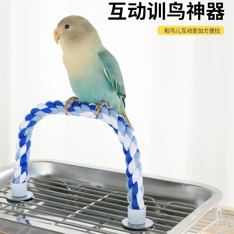 

Parrot Training Station Rack Desktop Bird Training Small Shelf Tiger Skin Peony Xuanfeng Bird Rack Small