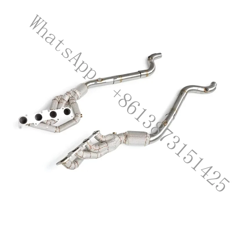 

High-flow Exhaust Manifold Mustang 5.0L2015-2024 Ss304 Racing Performance Exhaust Pipe Downspout Catalytic Converter