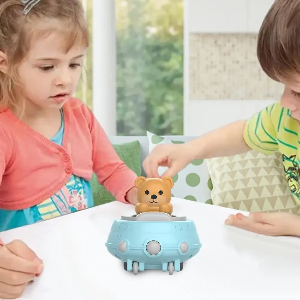 キッズアニマルバンパーカー男の子と女の子早期教育かわいいパンダクマタイガーおもちゃの車子供の誕生日プレゼントプルバックカーギフト