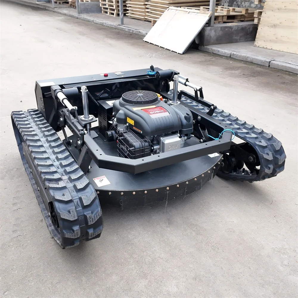 LOGWAY CE Approved Large Capacity Fuel Tank Lawn Mower Cutterhead Adjustment Remote-controlled Lifting Lawn Mower