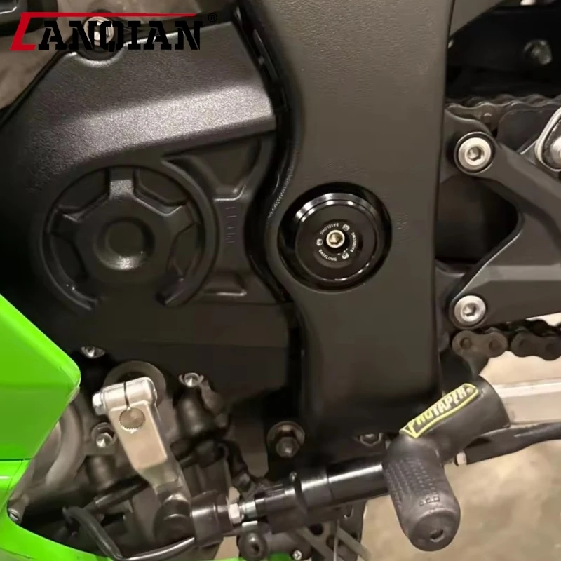 

For Kawasaki ZX-10RR ZX-10R Ninja1000SX 2020-2025 ZX6R 2024 2025 Frame Hole Caps CNC Aluminium Frame Plug Motorcycle Accessories