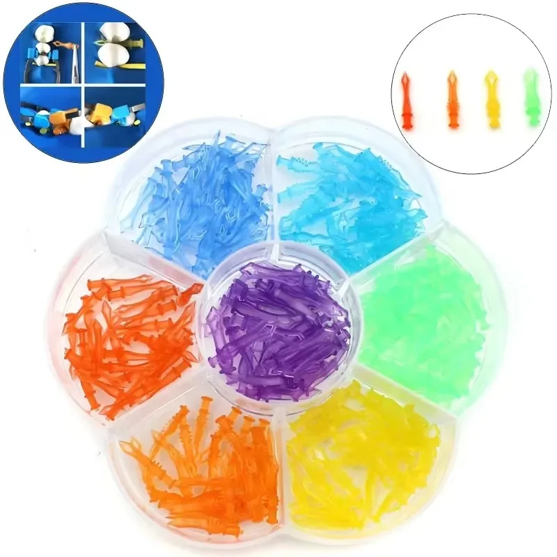 210Pcs/box Plastic Poly lab Diamond Wedges Diastema Matrix Interdental Matrices Manual Adaptive lab Diamond Wedges